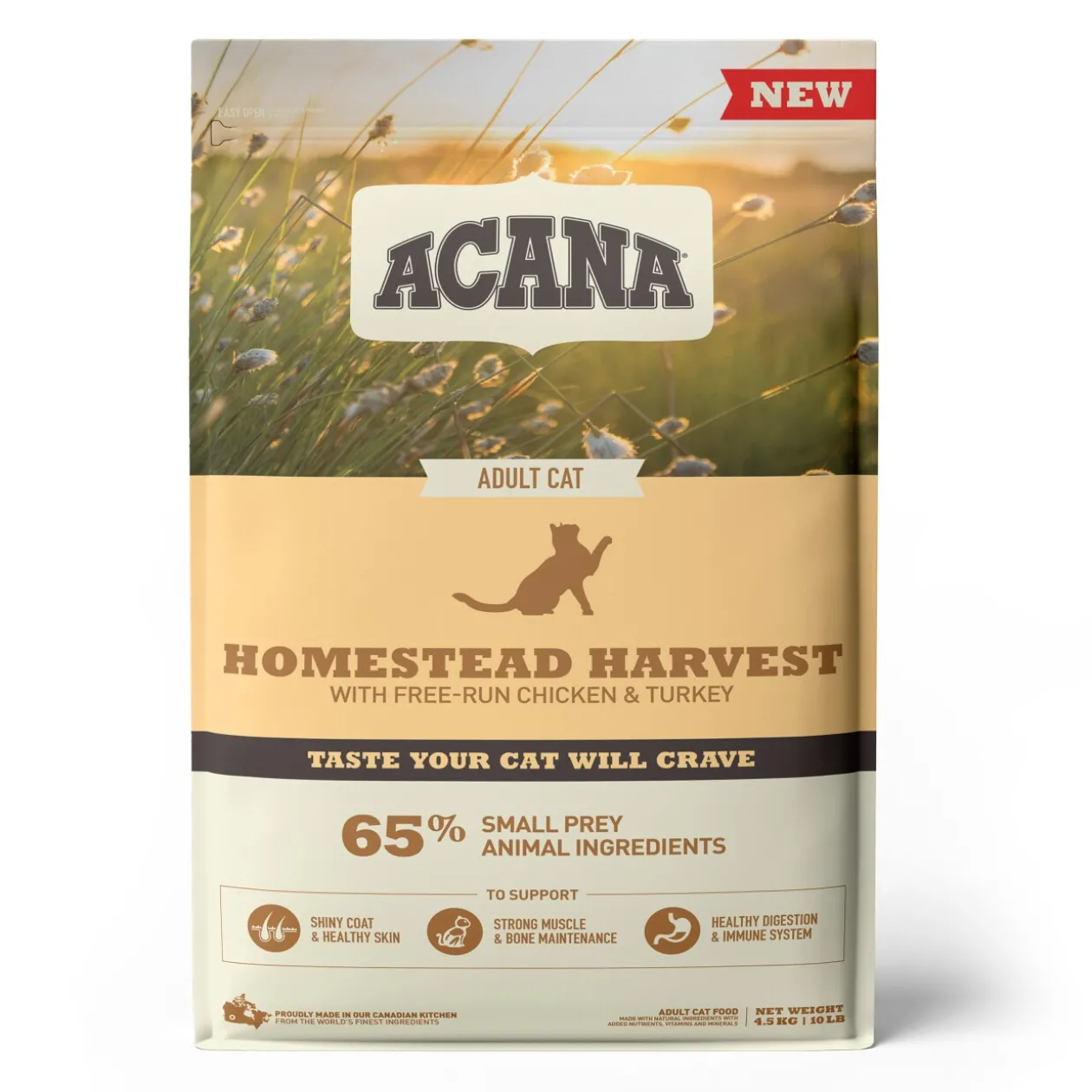 ACANA Récolte de la Ferme avec Poulet, Dinde et Canard 4,5 kg