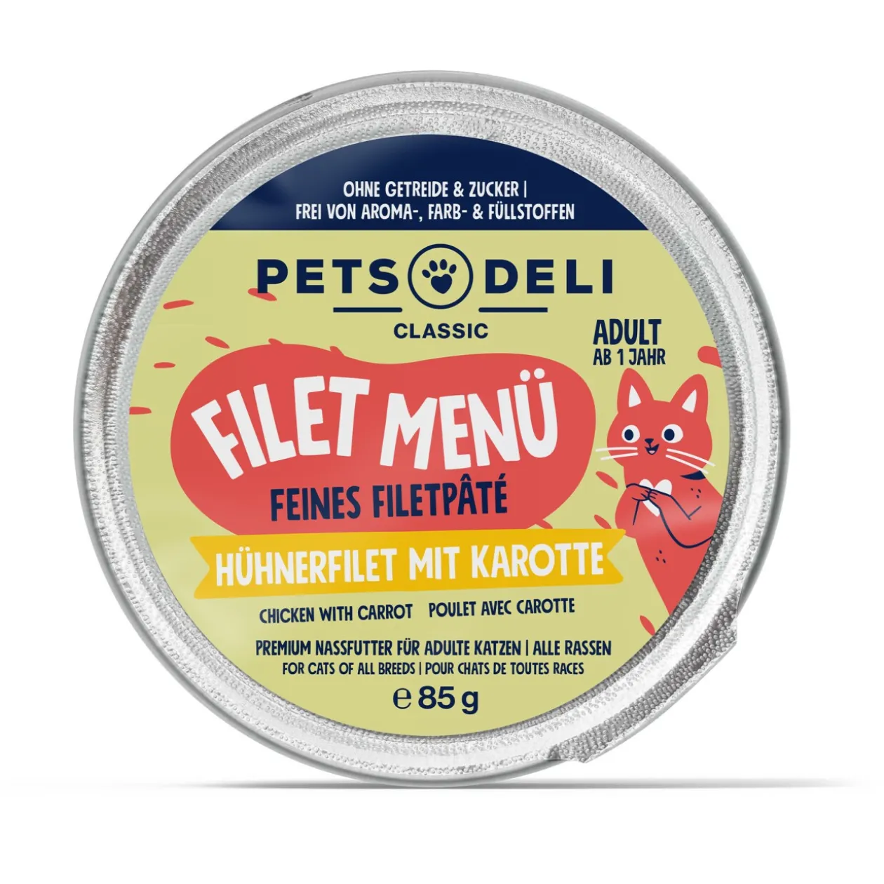 Adult filet de poulet Menu aux carottes & au pissenlit 12 x 85 g