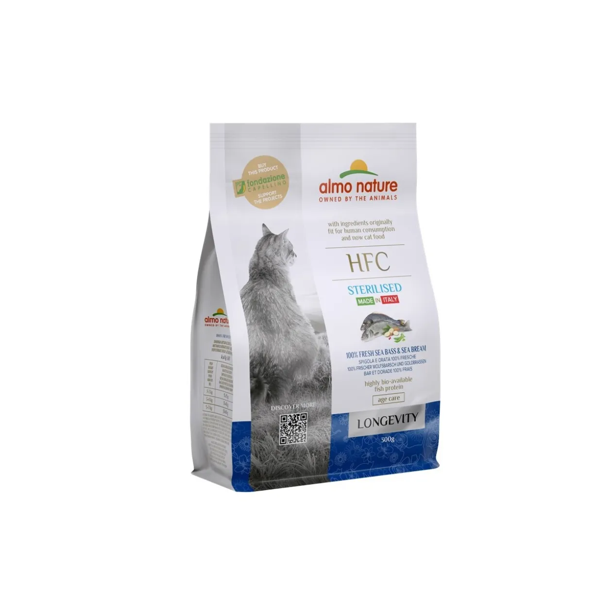 Almo nature HFC Longevity stérilisés Bar et daurade frais 300g