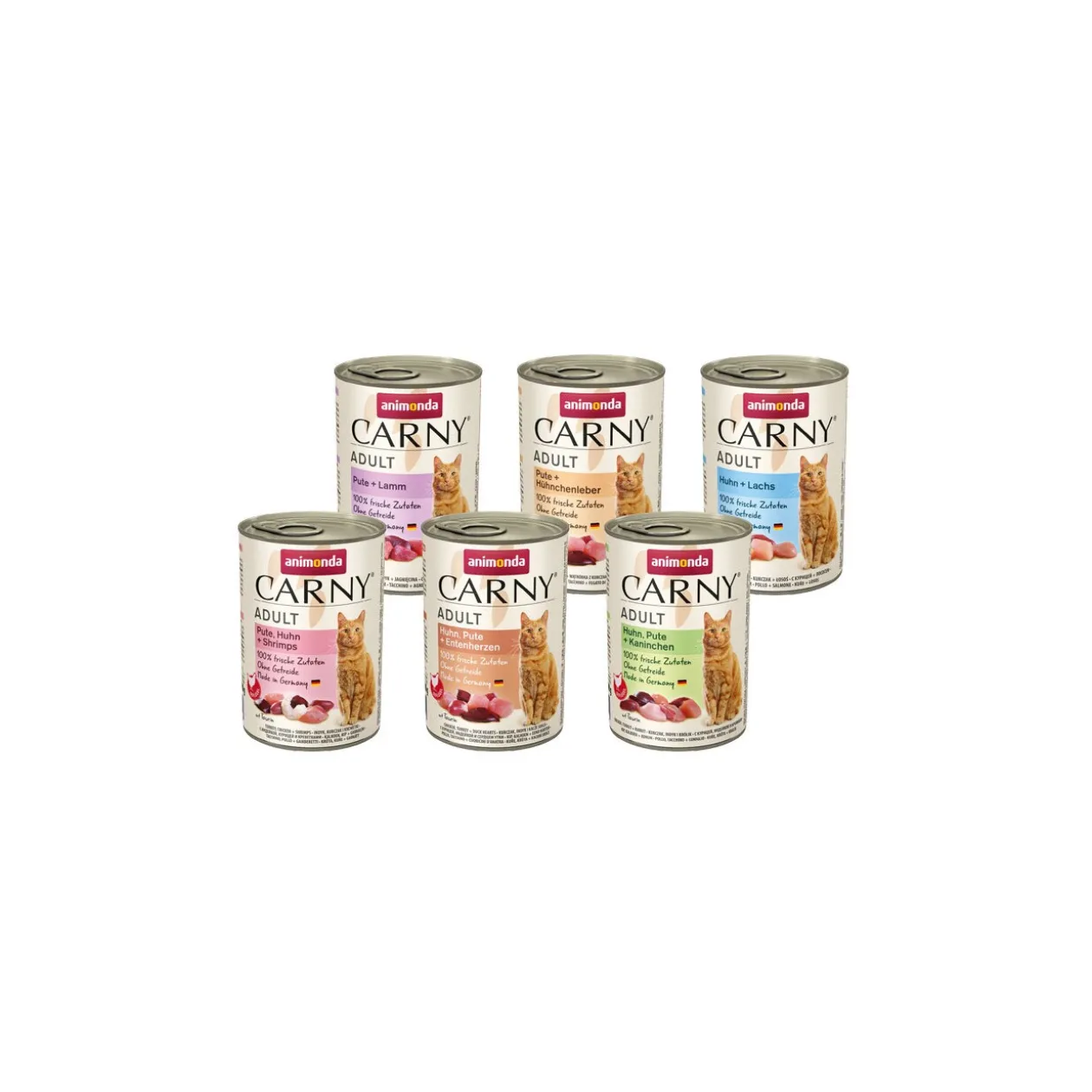 animonda Carny nourriture humide pour chat adulte, pack mixte 6x400 g