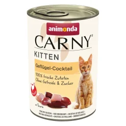 animonda Carny nourriture humide chaton Cocktail de volaille 12x400 g