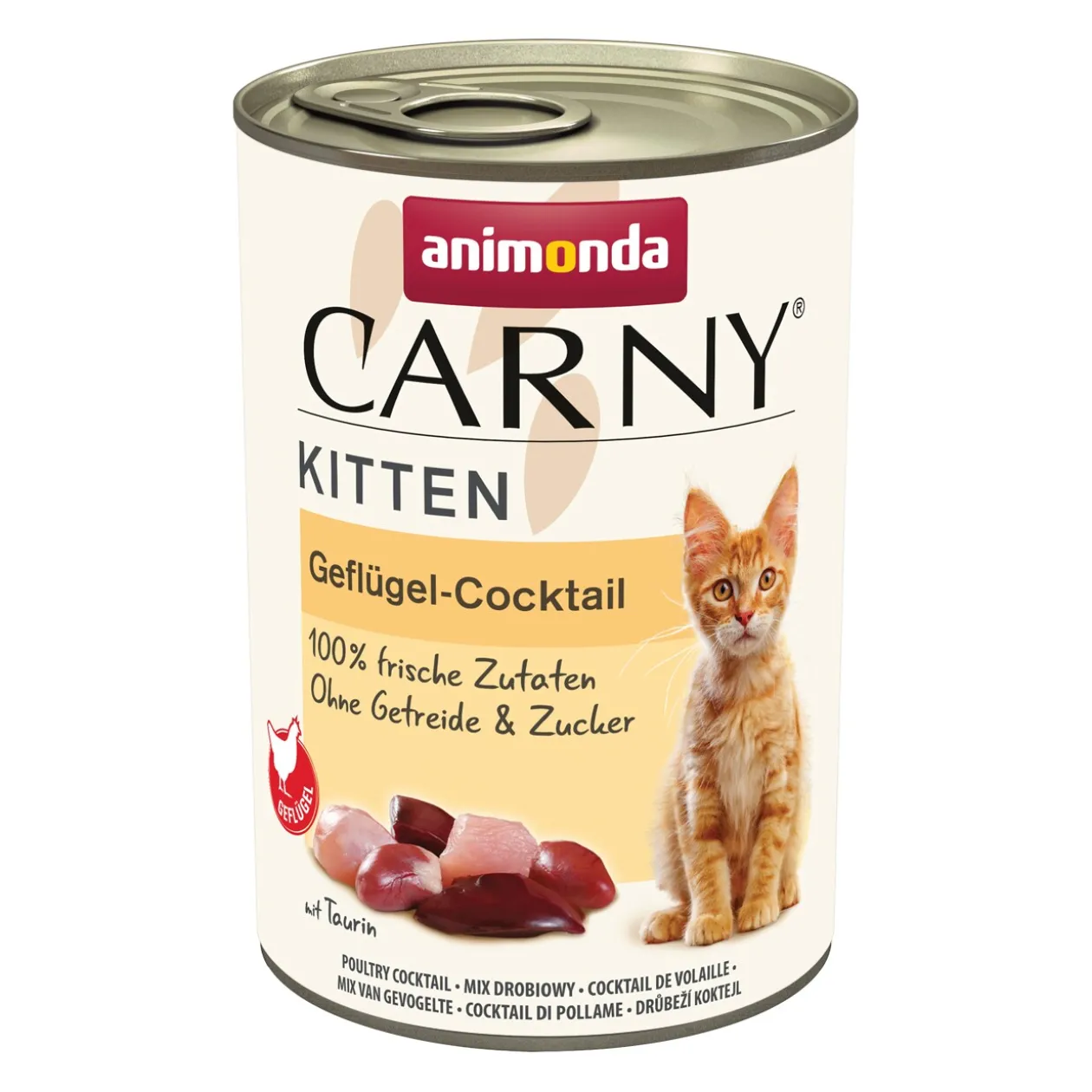animonda Carny nourriture humide chaton Cocktail de volaille 12x400 g
