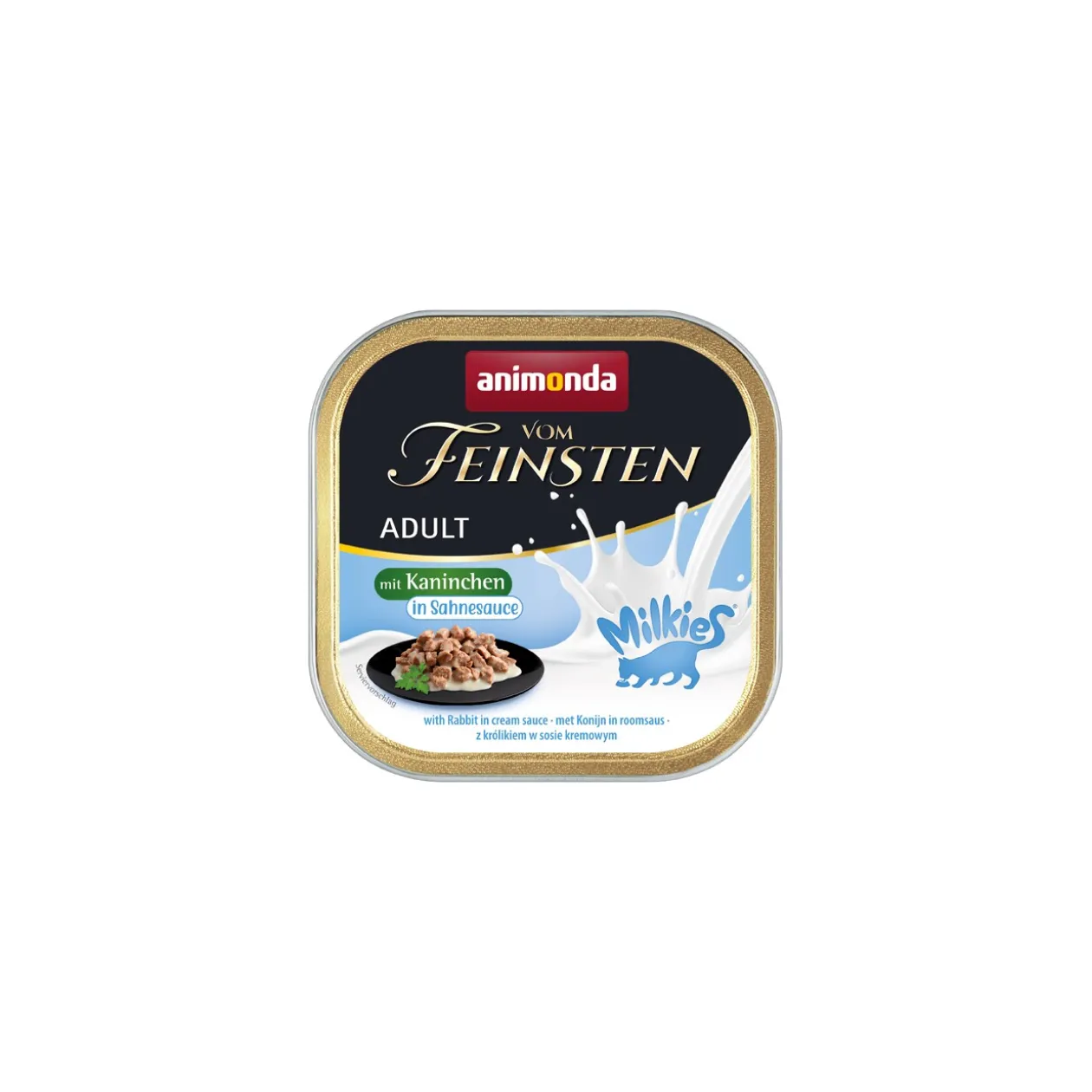 animonda Vom Feinsten Adult Milkies 32 x 100 g Lapins, sauce à la crème