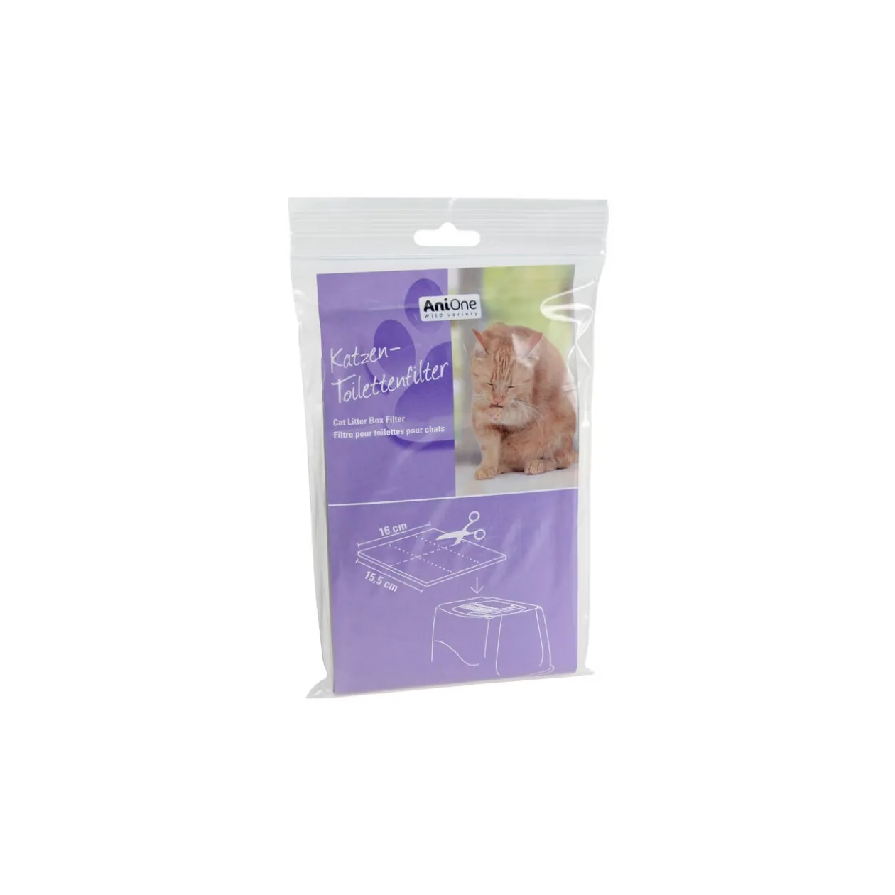 AniOne Filtre pour toilettes pour chat 1