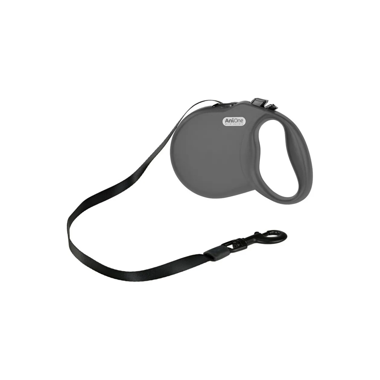 AniOne Sangle Basic pour laisse à enrouleur gris S