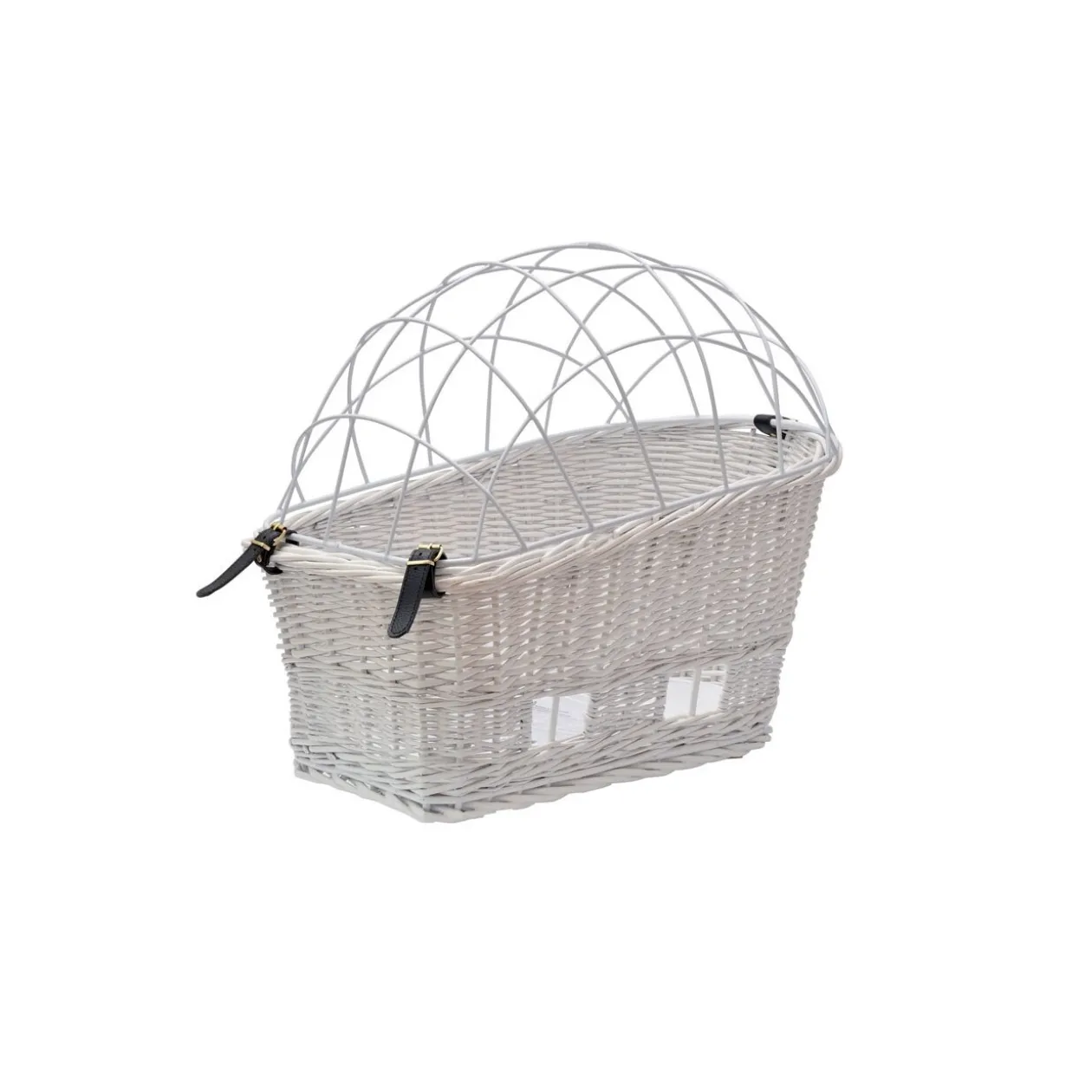 Aumüller Panier à vélo pour porte-bagages blanc
