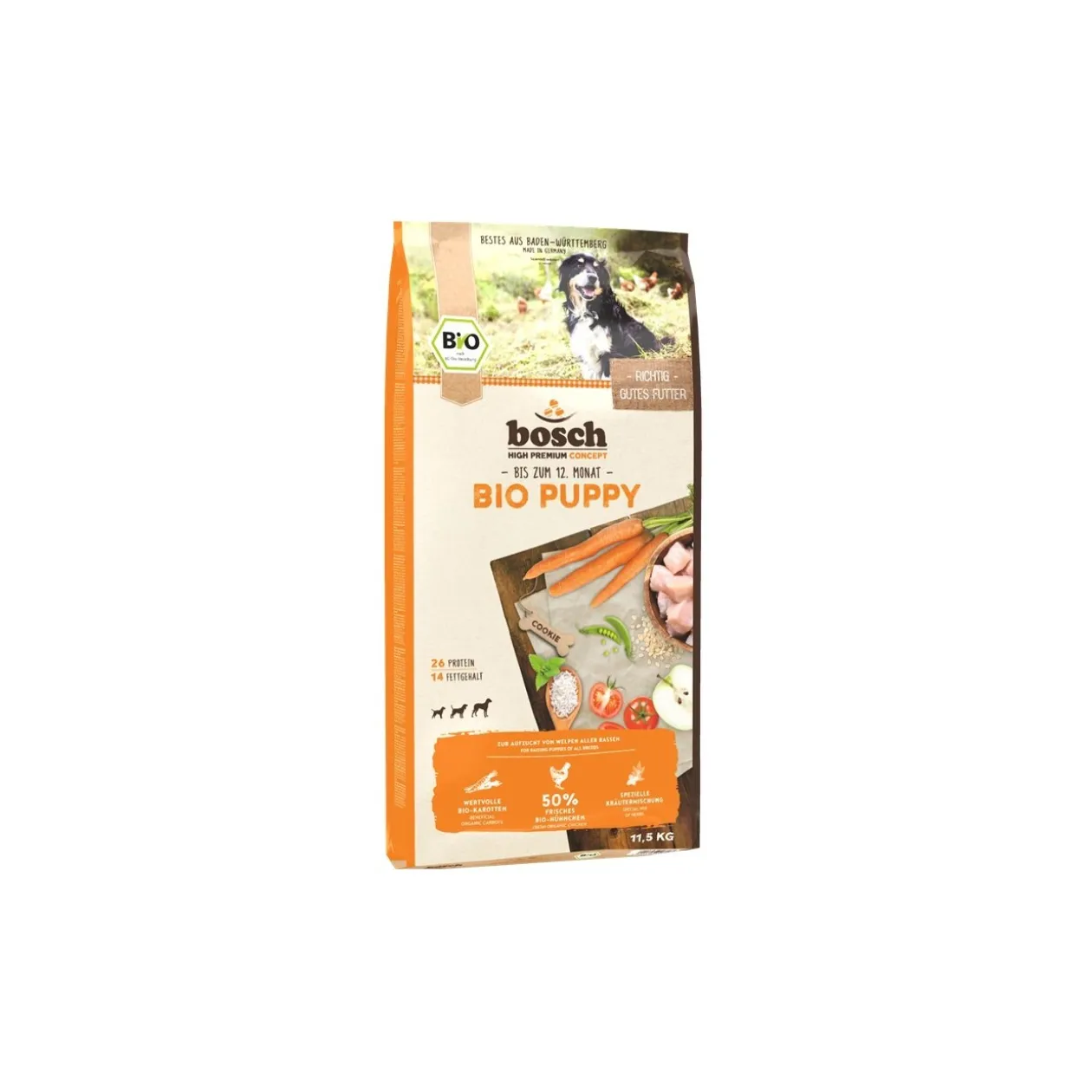 bosch BIO Puppy poulet + carottes 11,5 kg