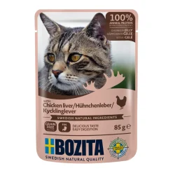 BOZITA Bouchées en gelée 12 x 85 g Foie de poulet