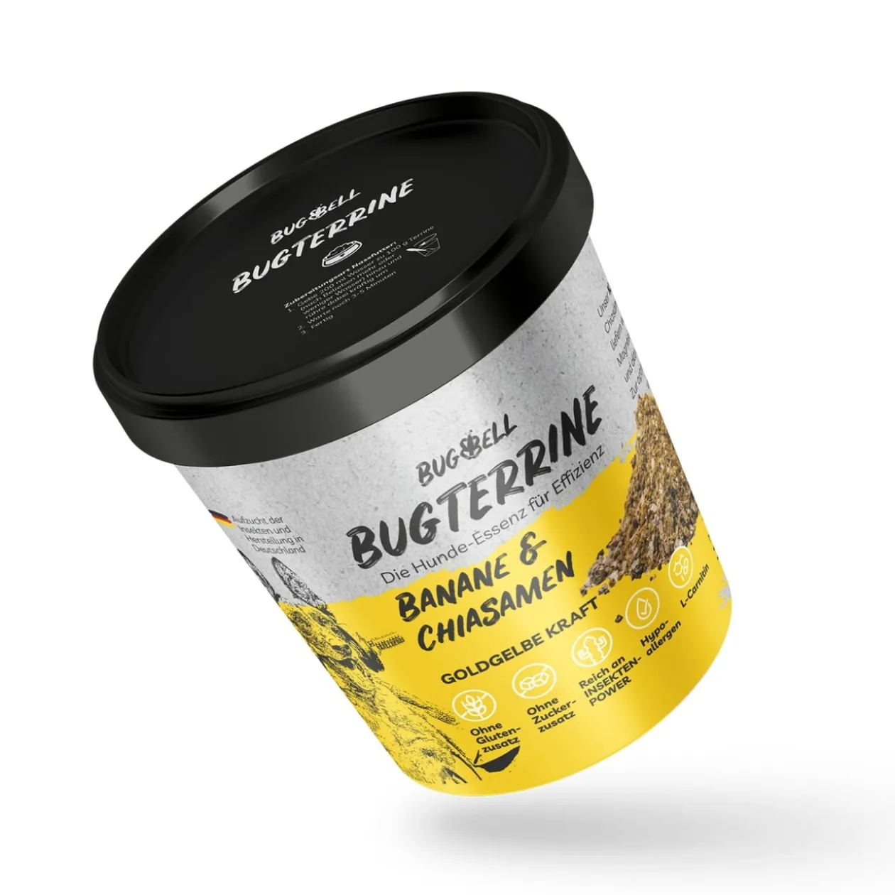 BugBell GmbH BugBell BugTerrine Adult 100 g Graines de chia et banane