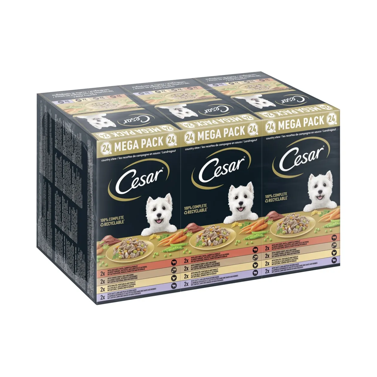 Cesar Multipack ragoût de campagne 24 x 150 g