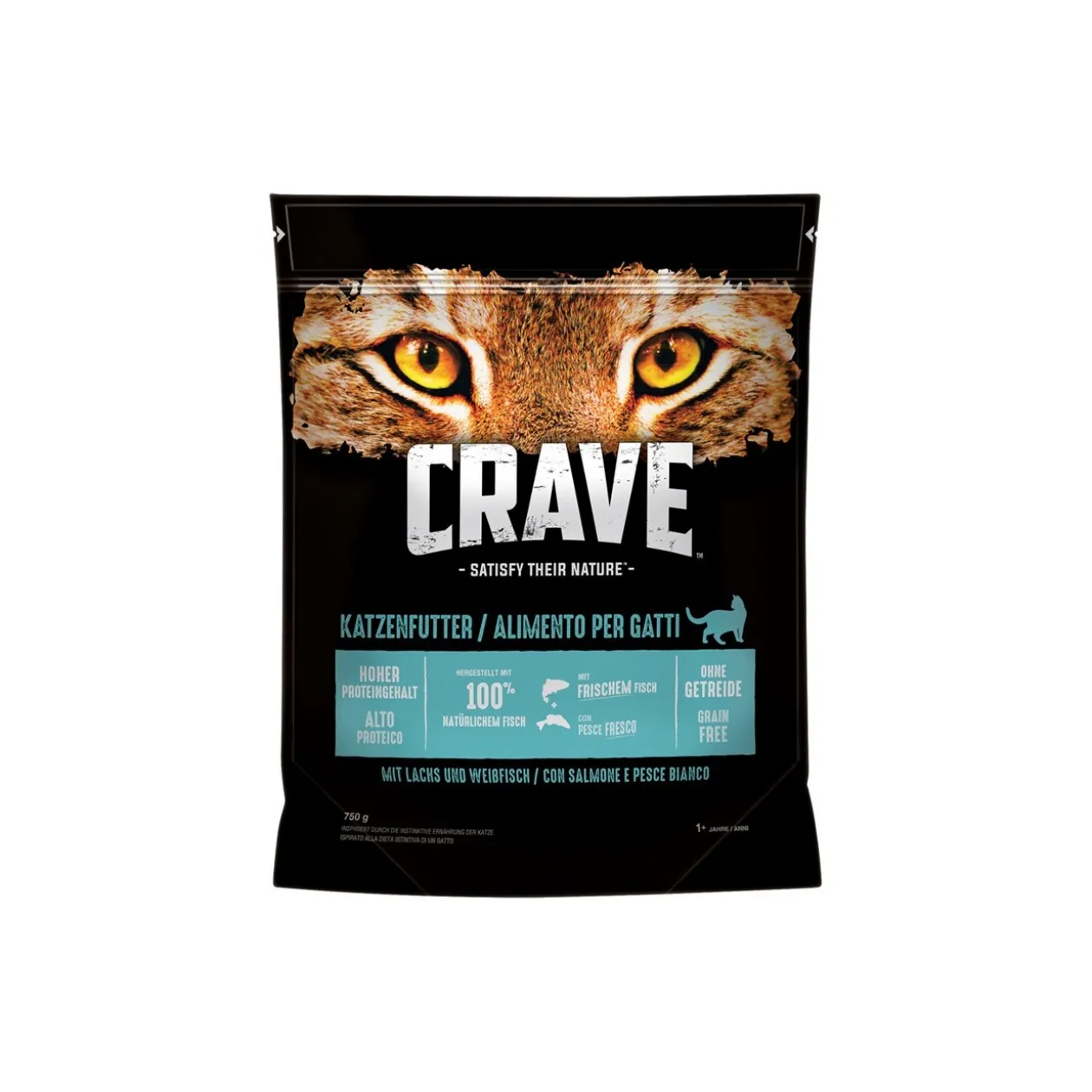 CRAVE au saumon et au poisson blanc 750 g