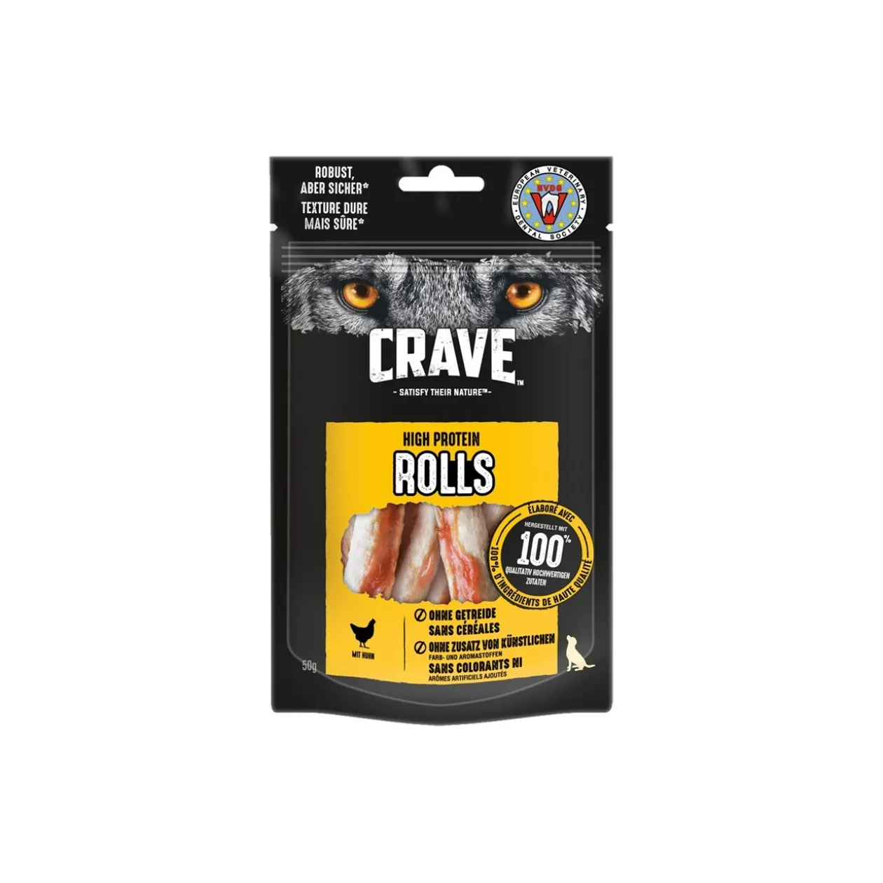 CRAVE High Protein Rolls 8 x 50 g Poulet