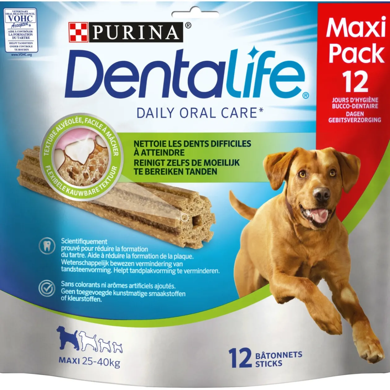 DentaLife Snacks soins dentaires pour chiens PURINA Maxi 12 x