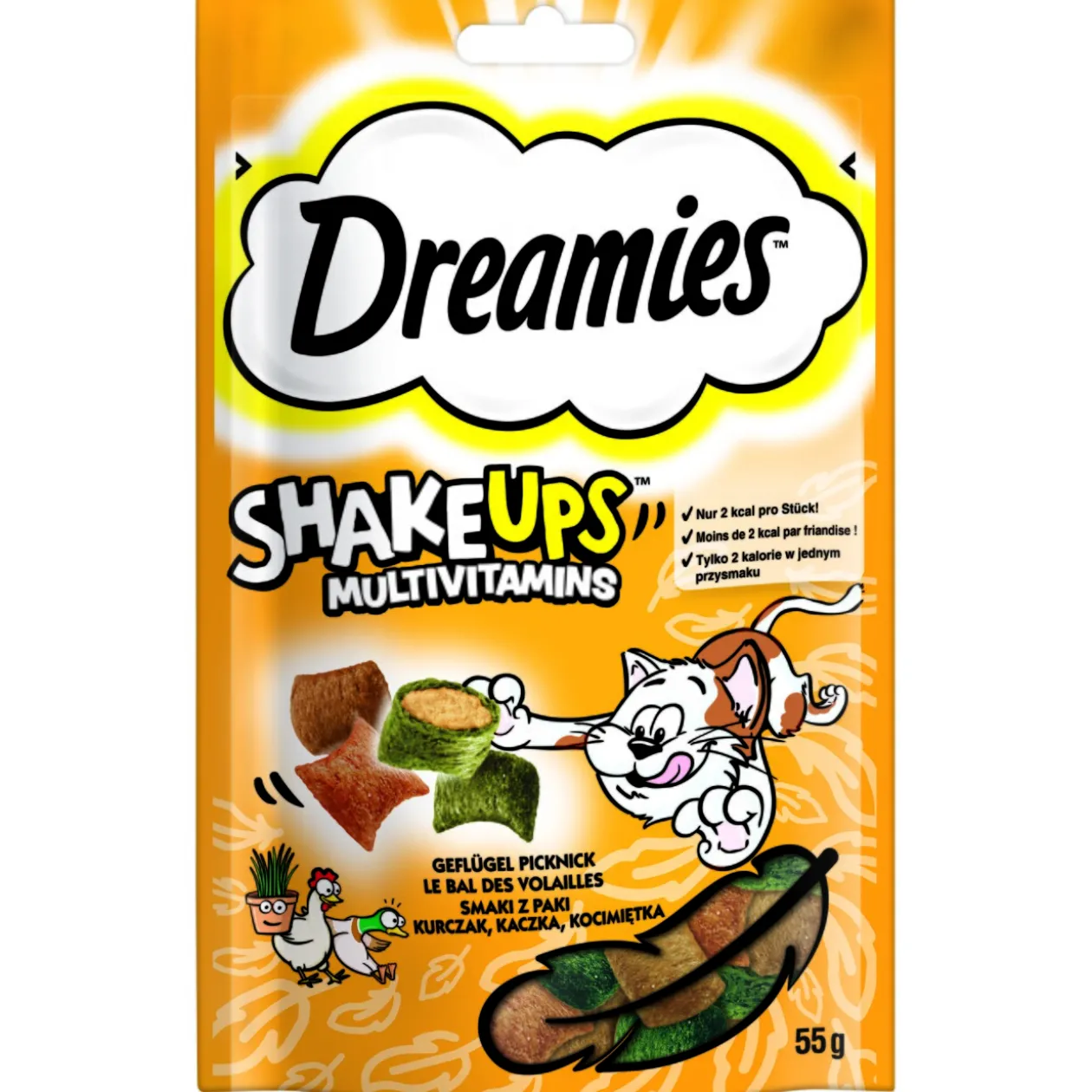 Dreamies ShakeUps 6 x 55 g Pique-nique de volaille