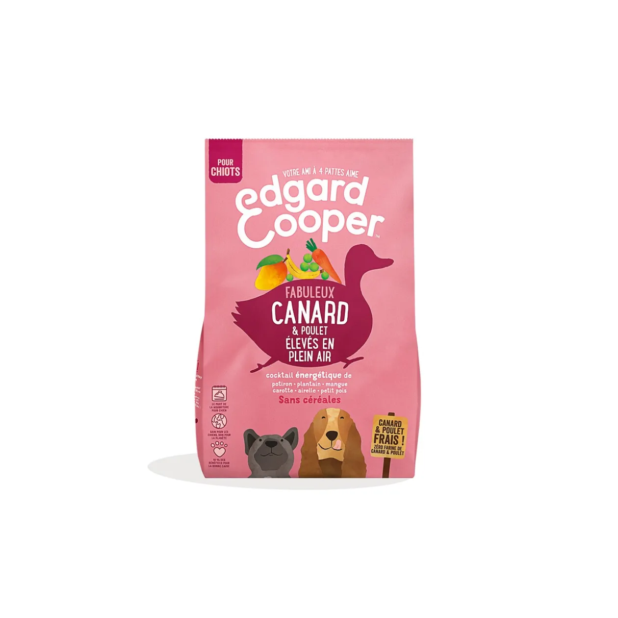 Edgard & Cooper Croquettes Chien Junior Poulet et canard 2,5 kg
