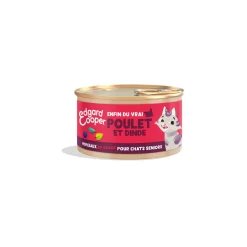 Edgard & Cooper Morceaux en Sauce Poulet & Dinde Chat Senior 18 x 85 g