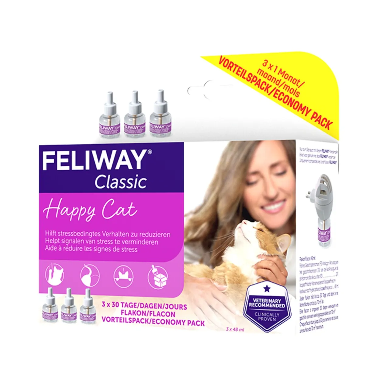 Feliway Classic 3-pack navulllingen 3x48ml
