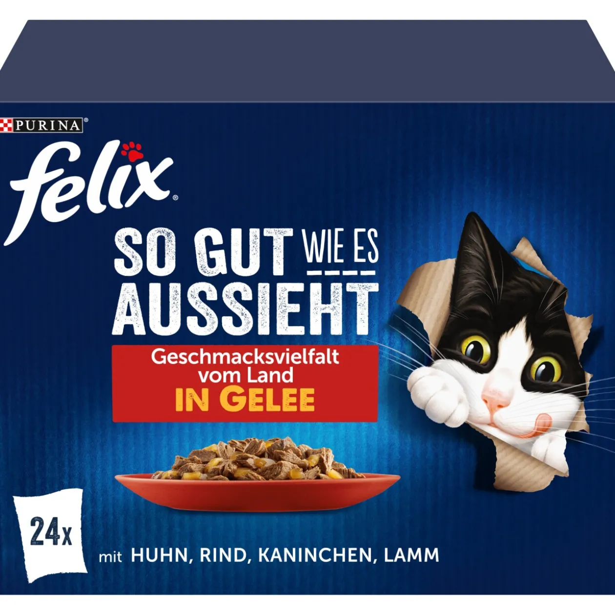 Felix Aussi bon que beau 24 x 85 g Variété de saveurs du pays