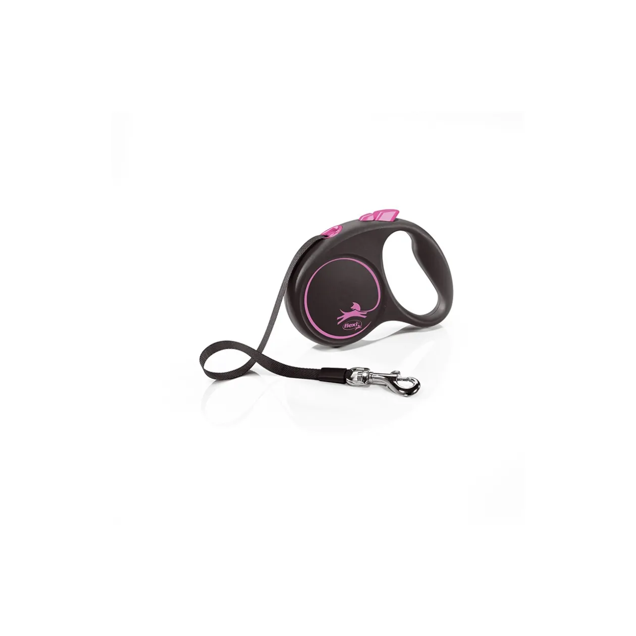 Flexi Sangle Black Design rose S, 5 m, 15 kg