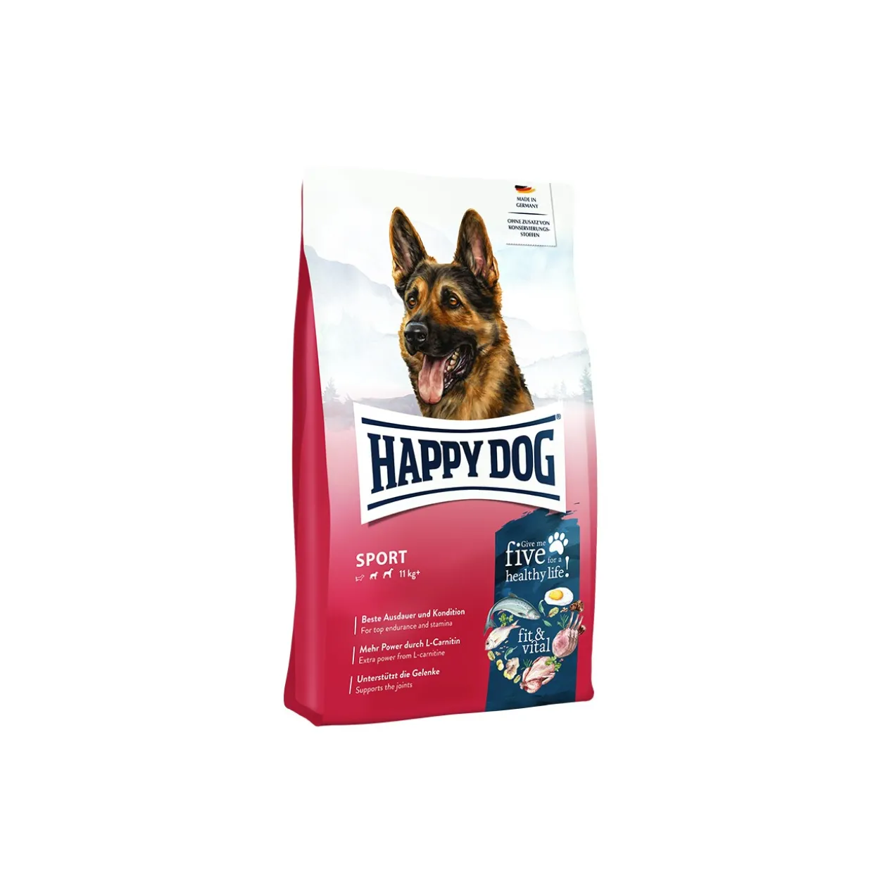 HAPPY DOG Chien Heureux fit & vital Croquettes Chien Adulte, Sport 14 kg