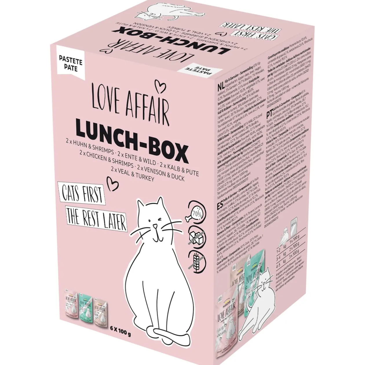 HARDYS Nourriture humide Love Affair pour chat lunchbox x6