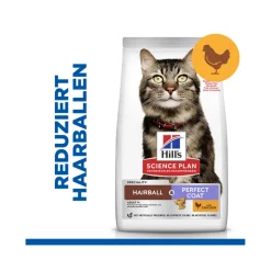 Hill's Nourriture sèche Science Plan chat Adult Hairball & Perfect Coat Poulet 1,5 kg