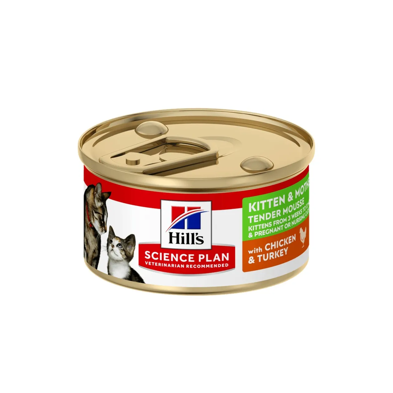 Hill's Science Plan Kitten & Mother au poulet et à la dinde, Tender Mousse 24 × 85 g
