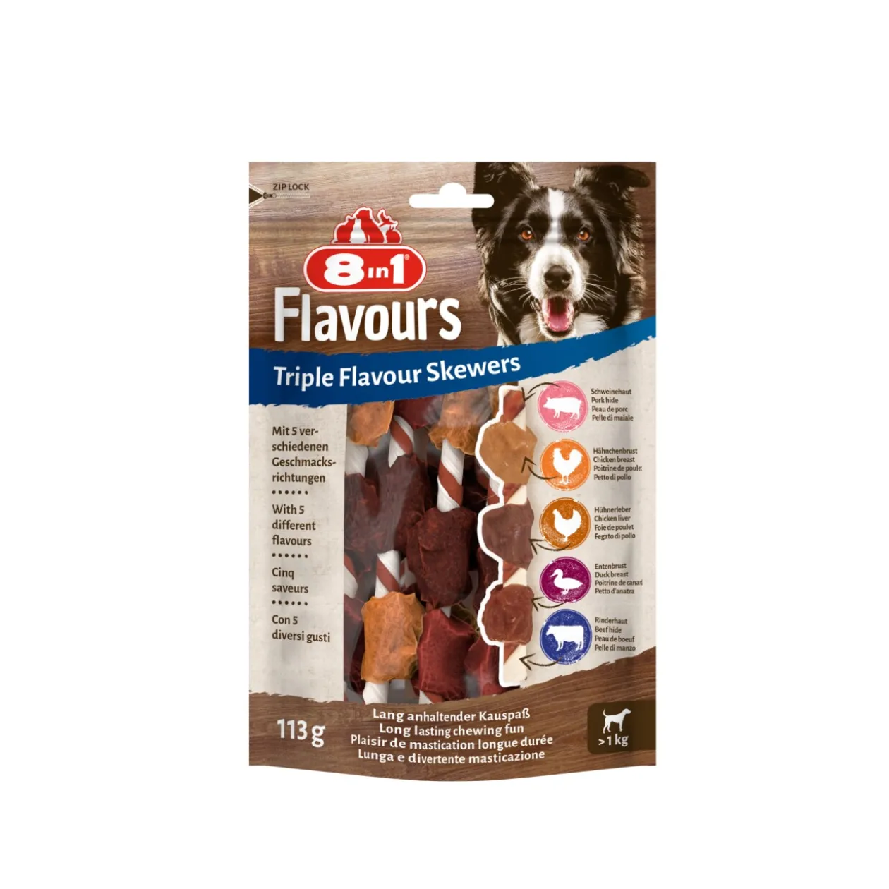 8in1 Triple Flavour Skewers 6 pièces