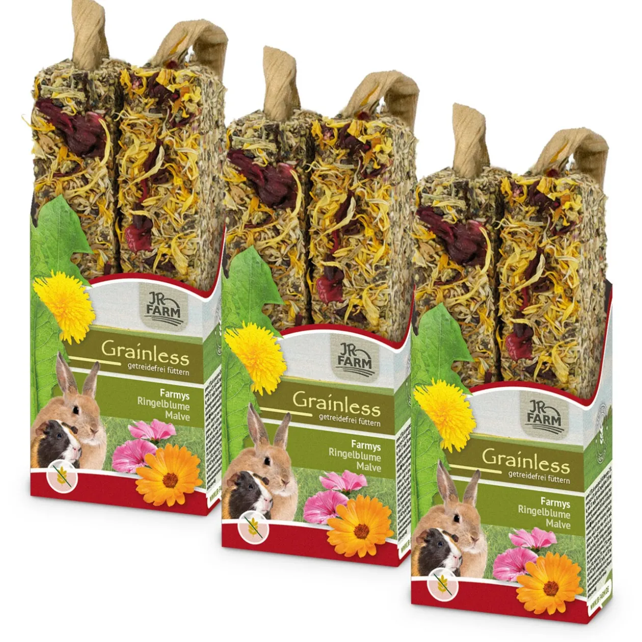 JR Farm Grainless Farmy’s fleurs de souci-mauve 3p