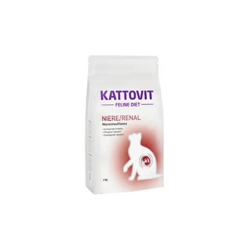 KATTOVIT Feline Croquettes Chat régime rénal 4 kg