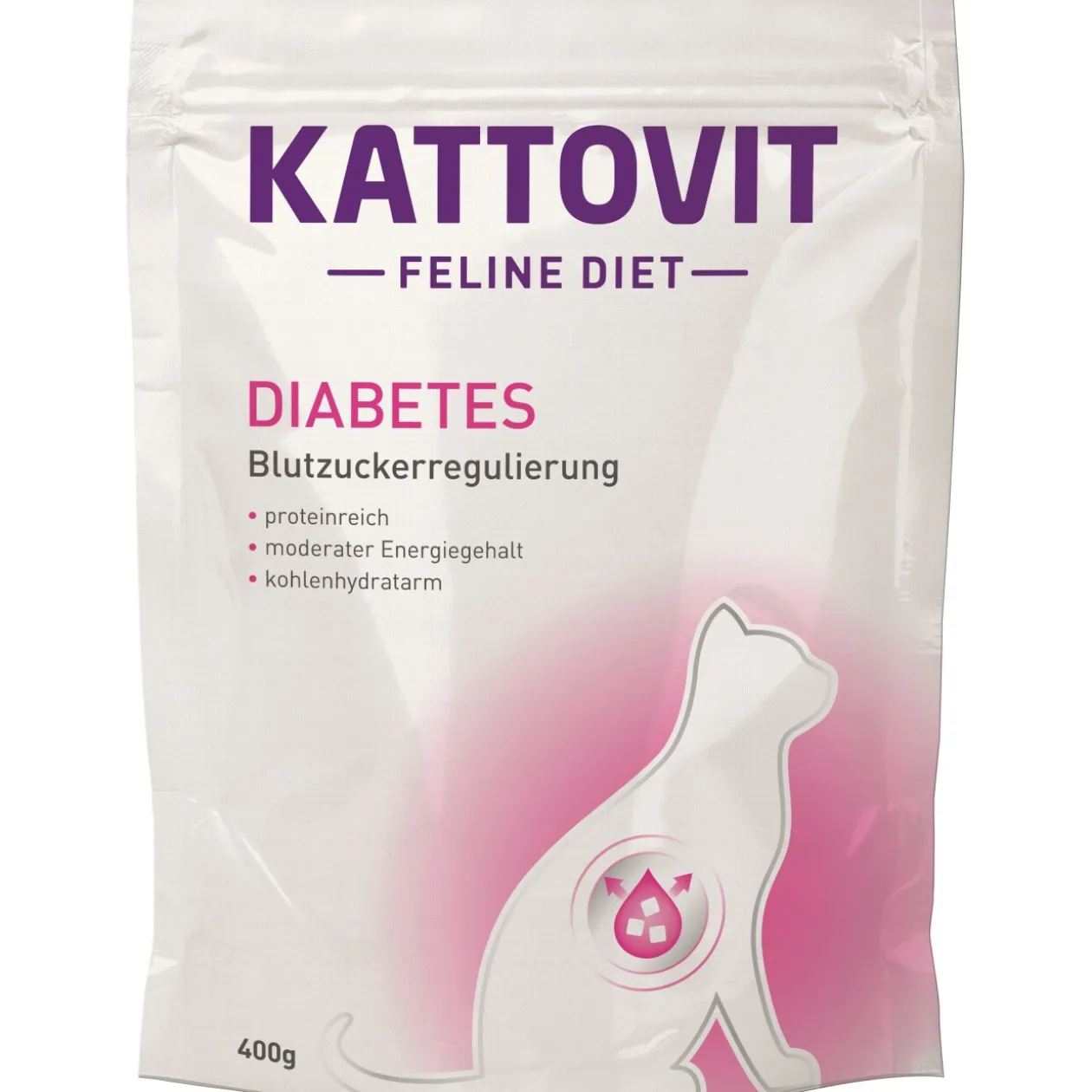 KATTOVIT Feline Croquettes Chat Diabète 400 g
