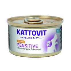 KATTOVIT Nourriture humide Feline Diet pour chat Sensitive Adult 10 x 85 g Poulet
