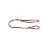 Kerbl Laisse à enrouleur en cuir rond de Roman cognac 170 cm, 8 mm