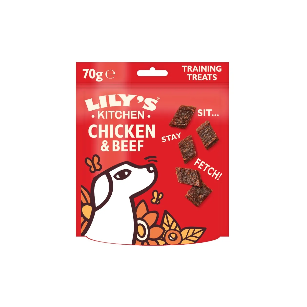 LILY'S KITCHEN Friandises d'entraînement pour chiens adultes Poulet & Bœuf 70 g