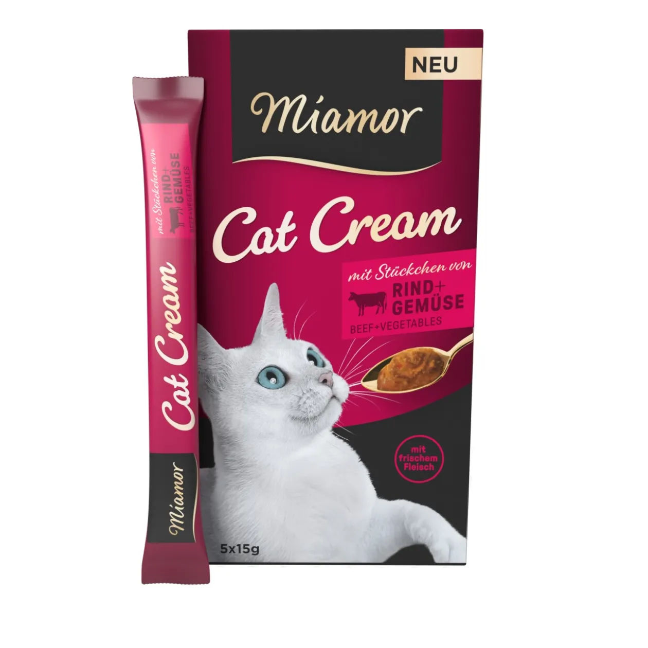 Miamor Cat Cream 11 x 5 x 15 g Bœuf et légumes