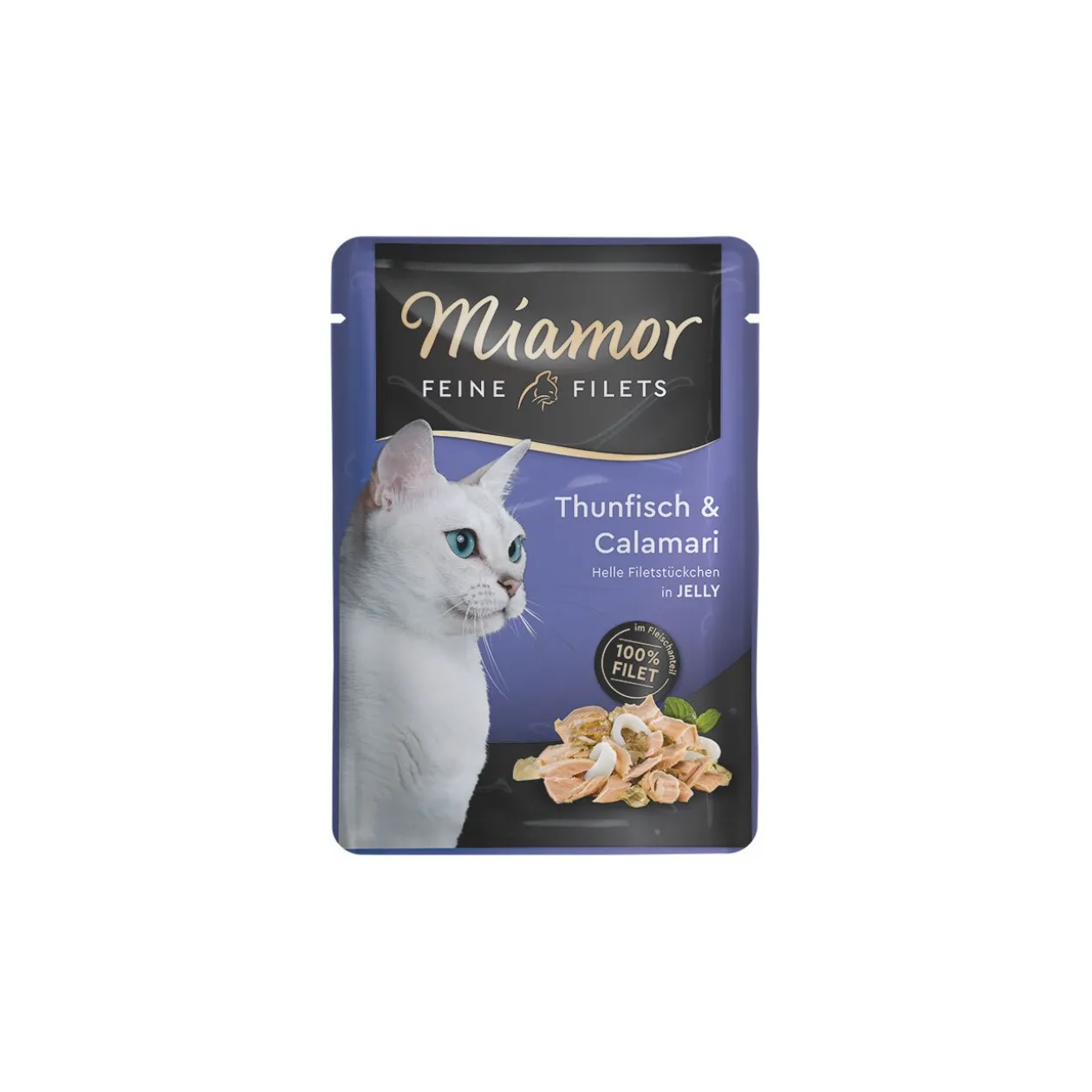 Miamor Feine Filets en gelée Thon avec calamars 24x100 g