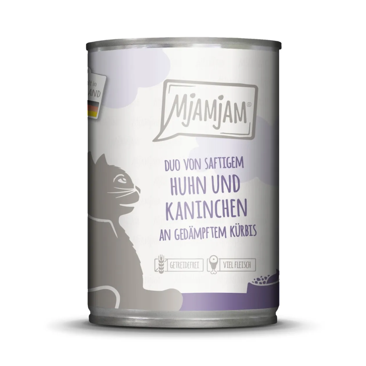 MjAMjAM nourriture humide pour chat adulte, Duo 6x400 g Poulet et lapin