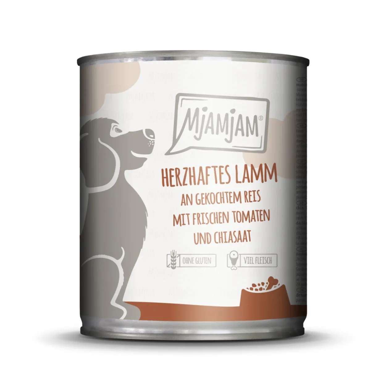 MjAMjAM Nourriture humide chien adulte agneau savoureux 6x800 g