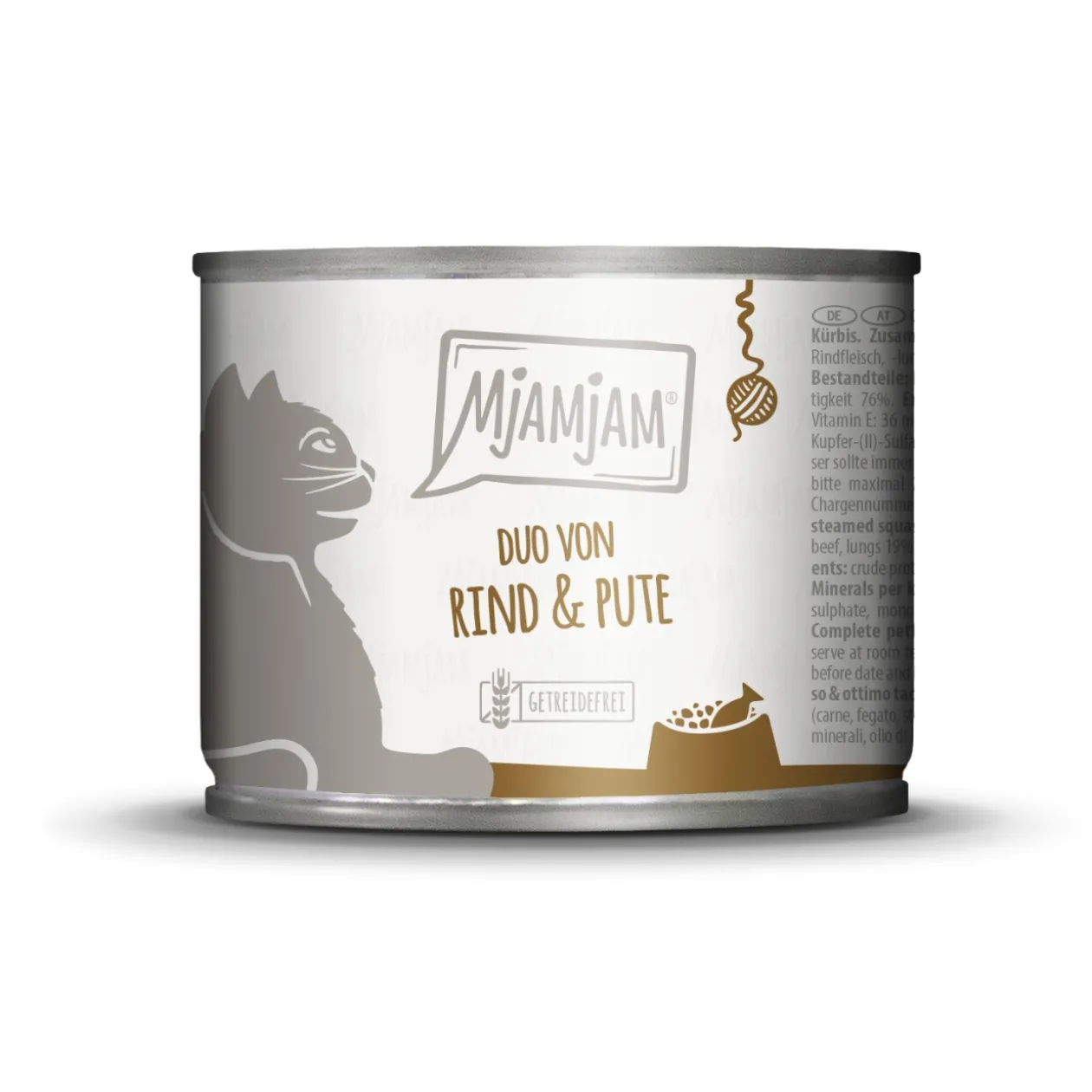 MjAMjAM nourriture humide pour chat adulte, Duo 6x200 g Bœuf et dinde