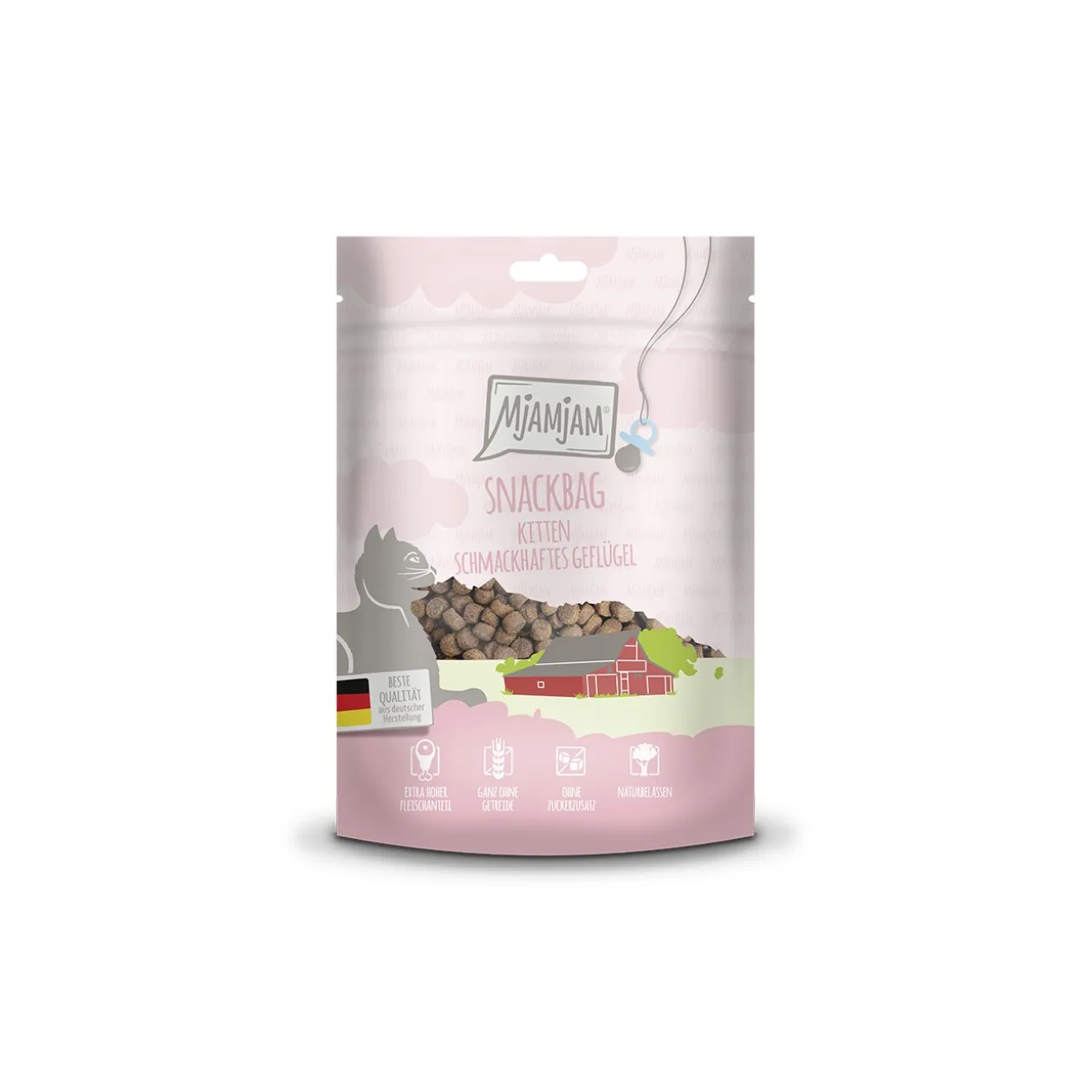 MjAMjAM Snackbag Kitten – Volaille 8x125 g