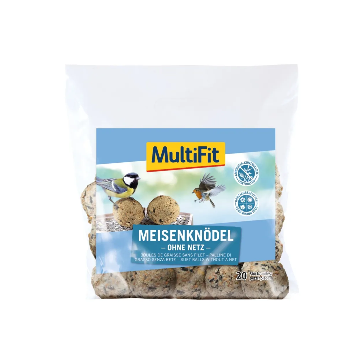 MultiFit Boules de mésanges sans filet 20 pces. 1700g