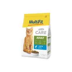 MultiFit Care Croquettes pour Chat, Adulte, Saumon 1,4 kg