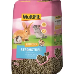 MultiFit Litière naturelle à base de paille 8 kg