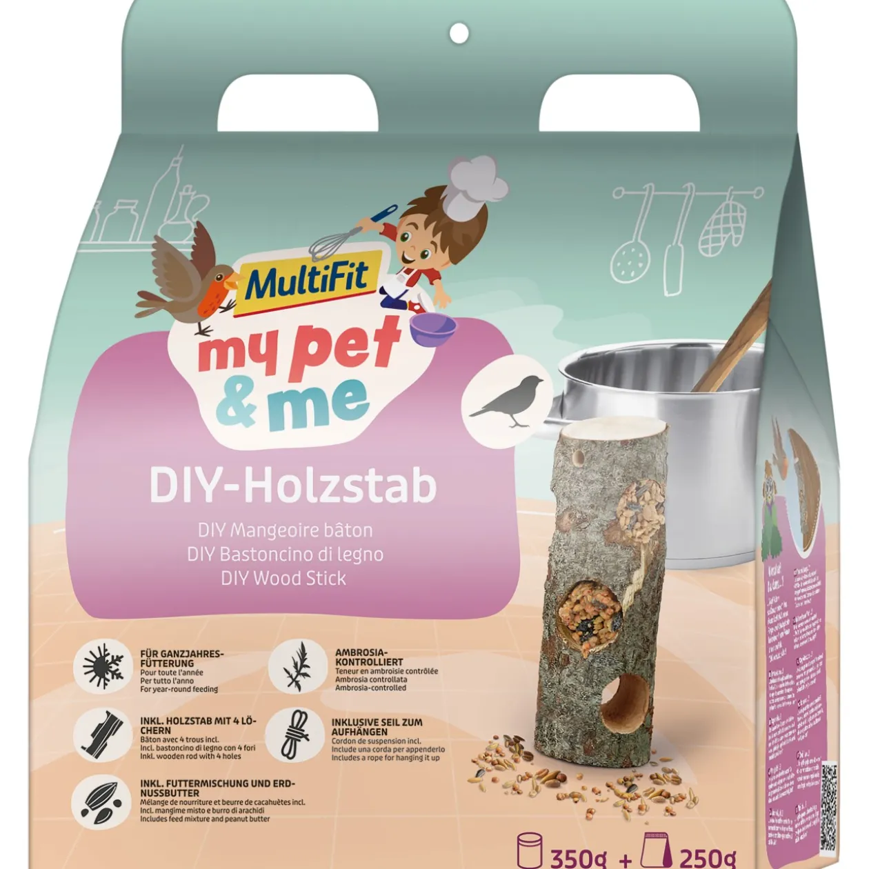 MultiFit my pet & me bâton en bois DIY