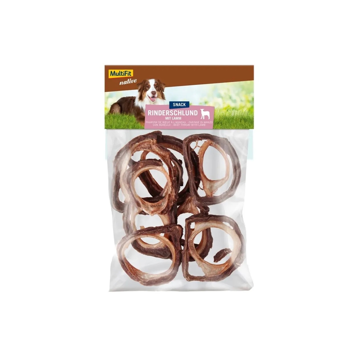 MultiFit native Pharynx de bœuf à l'agneau 8 x 50 g