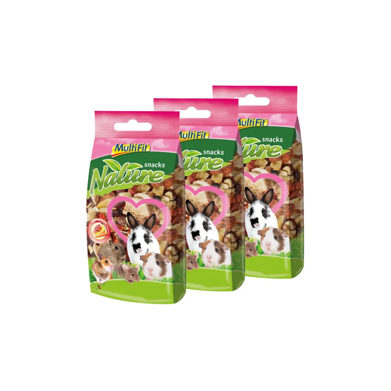 MultiFit Nature Snacks Fruits & légumes 3x100g