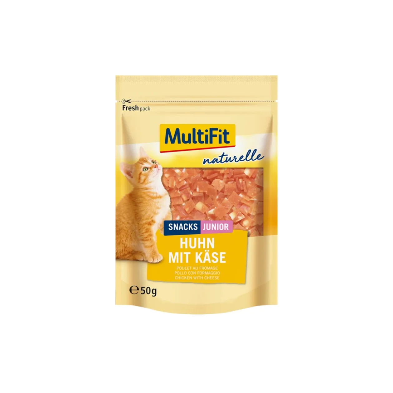 MultiFit naturel Poulet & Fromage Junior 4 x 50 g