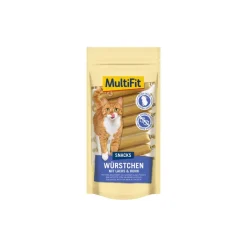 MultiFit Saucisses-snack Saumon 12x9 g