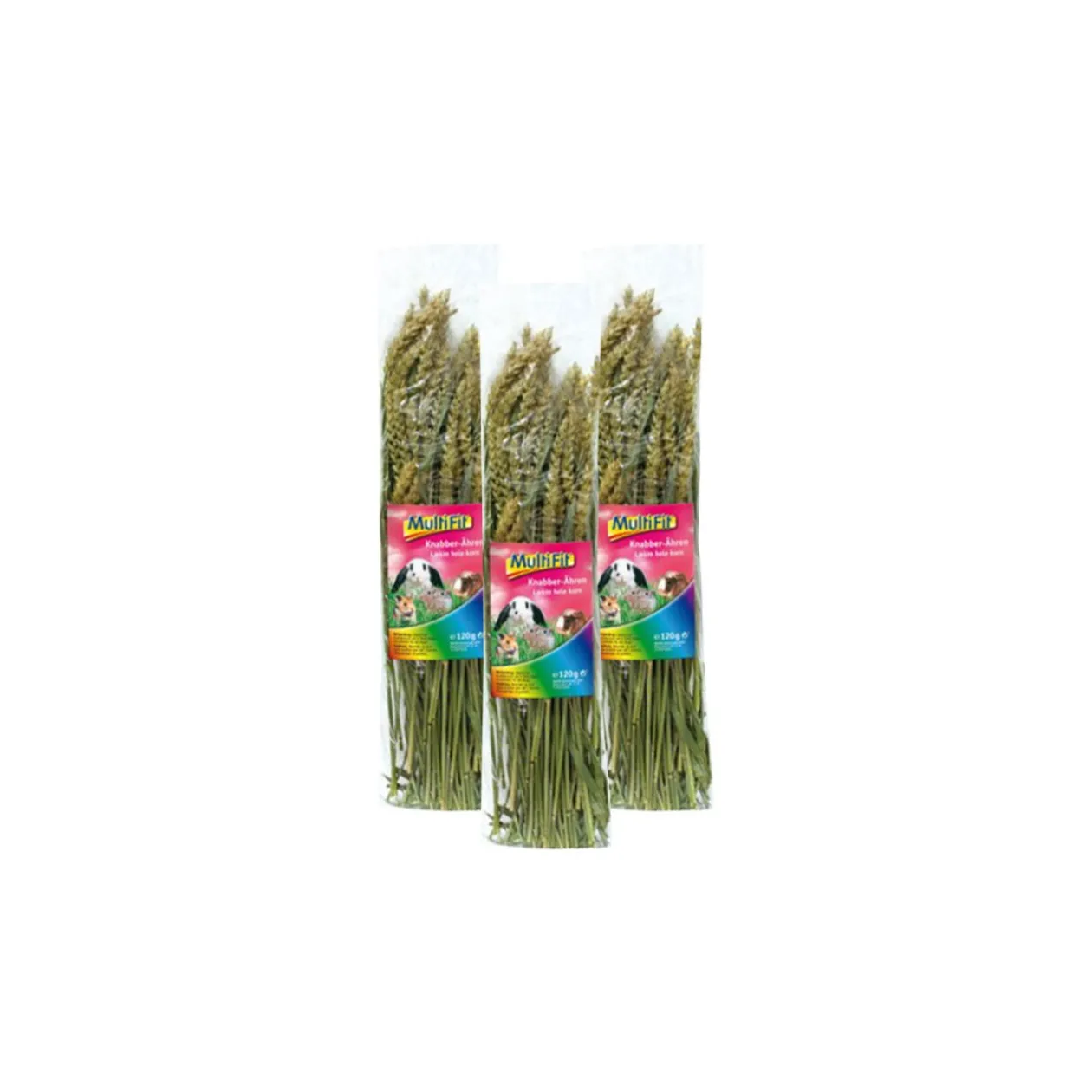 MultiFit snack pour rongueurs Épis de blé 3x120g