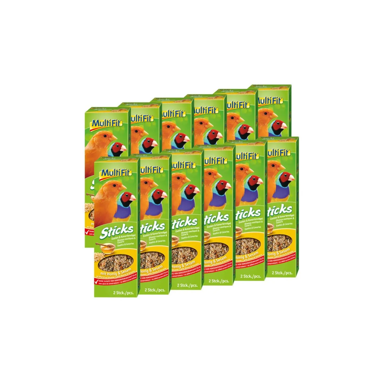 MultiFit Sticks pour canaris 12 x 2